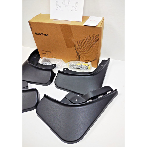 2025 Upgrade Mud Flaps Tesla Model 3 Highland Accessories No Drilling - Picture 5 of 13